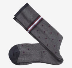 First In Comfort Stripe Dot Socks - 04429906
