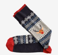 Pima Cotton Holiday-Themed Socks - 04430107