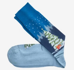 Pima Cotton Holiday-Themed Socks - 04430237
