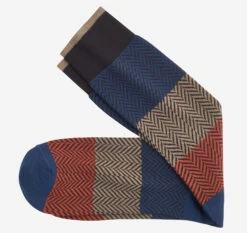 Chevron Colorblock Socks - 04430243