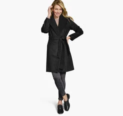 Wool-Blend Coat With Removable Knit Collar - 04501803-L -Sleek Wear Store 451803 master 2