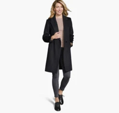 Wool-Blend Coat With Removable Knit Collar - 04501803-L -Sleek Wear Store 451803 master 3