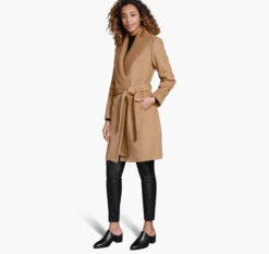 Wool-Blend Coat With Removable Knit Collar - 04501804-L -Sleek Wear Store 451804 master 3