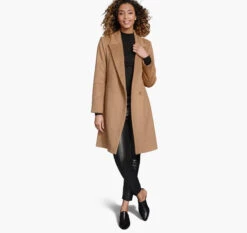 Wool-Blend Coat With Removable Knit Collar - 04501804-L -Sleek Wear Store 451804 master 4