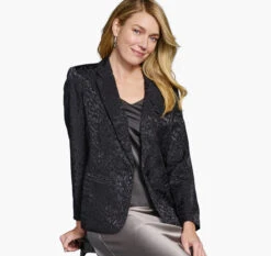 Sleek Wear Store 30 Animal Jacquard Blazer - 04501808-L