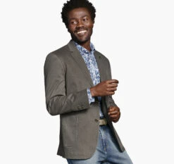 Washed Cotton Blazer - 04901846-XXL