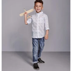 Boys Long-Sleeve Print Shirt - 07415032-L -Sleek Wear Store 7415032 master 2