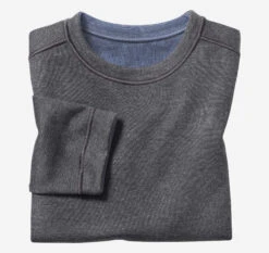 Boys Reversible Solid Crewneck - 07415528-L