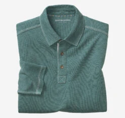 Vintage Slub Long-Sleeve Polo - 07405545-XXL