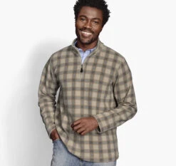 Printed Fleece Quarter-Zip - 07405556-S