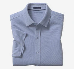 Vintage Birdseye Button-Front Shirt - 07405681-XXL