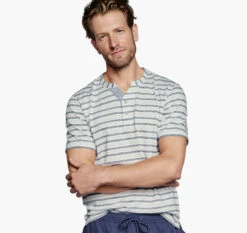 Short-Sleeve Henley - 07405685-S -Sleek Wear Store 745685 master 3