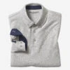 Liquid Cotton Long-Sleeve Polo - 07405912-S