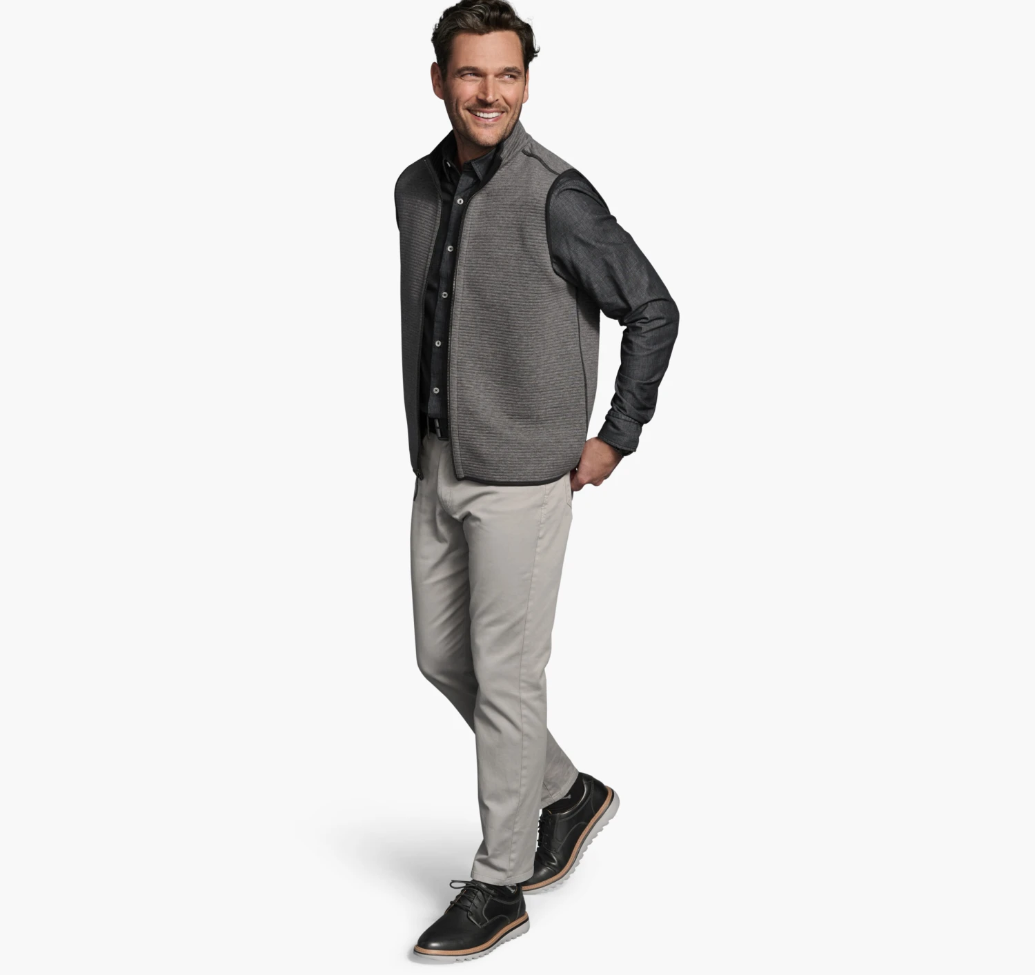 Reversible Channel Quilted Vest - 07405917-M 5 Reversible Channel Quilted Vest - 07405917-M - Image 3