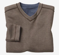 Reversible Long-Sleeve V-Neck - 07406526-S -Sleek Wear Store 746526 master 1