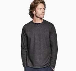 Reversible Long-Sleeve V-Neck - 07406528-XXL