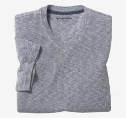 Vintage Slub V-Neck Tee - 07408799-XL