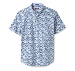Printed Cotton Short-Sleeve Shirt - 07409041-L -Sleek Wear Store 749041 master 2