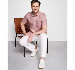 Printed Cotton Short-Sleeve Shirt - 07409274-XXL -Sleek Wear Store 749274 master 4