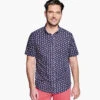 Printed Cotton Short-Sleeve Shirt - 07409275-M-S -Sleek Wear Store 749275 master