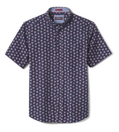 Printed Cotton Short-Sleeve Shirt - 07409275-M-S -Sleek Wear Store 749275 master 2