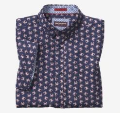 Printed Cotton Short-Sleeve Shirt - 07409275-M-S -Sleek Wear Store 749275 master 3