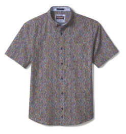 Printed Cotton Short-Sleeve Shirt - 07409278-L -Sleek Wear Store 749278 master 2