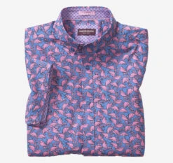 Printed Cotton Short-Sleeve Shirt - 07409281-S-S -Sleek Wear Store 749281 master 3