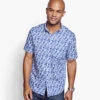 Printed Cotton Short-Sleeve Shirt - 07409282-L-S -Sleek Wear Store 749282 master
