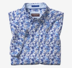 Printed Cotton Short-Sleeve Shirt - 07409282-L-S -Sleek Wear Store 749282 master 3