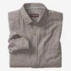 Brushed Heathered Woven Shirts - 07409416-XXL