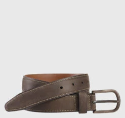 Oiled Contrast Stitched Belt - 07507702-42