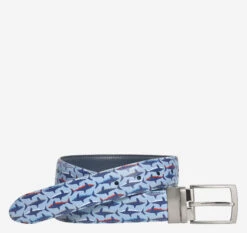 Reversible Printed Leather Belt - 07508092-44